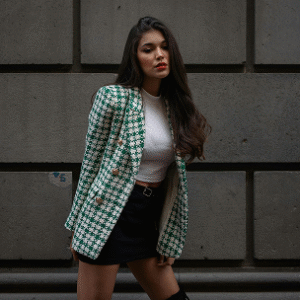 Blazer Linho Xadrez Marca